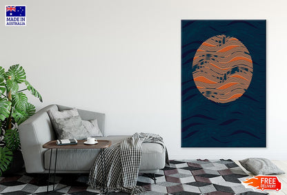 Illustration Painting of Moon & Night Sky Print 100% Australian Made