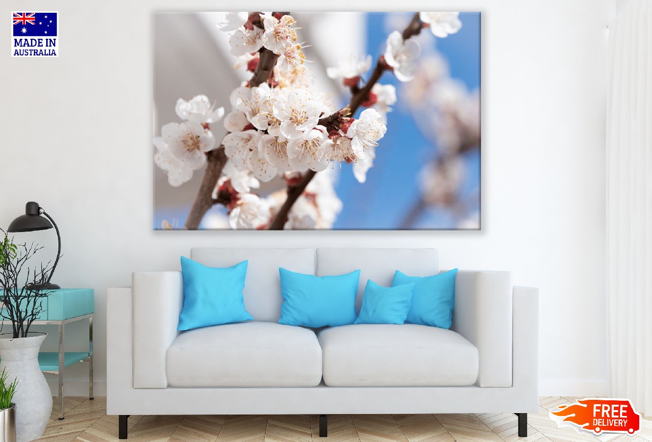 White Blossom Tree Photograph Print 100% Australian Made