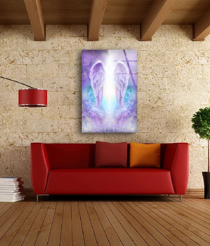 Angel Wings Colorful Design Acrylic Glass Print Tempered Glass Wall Art 100% Made in Australia Ready to Hang