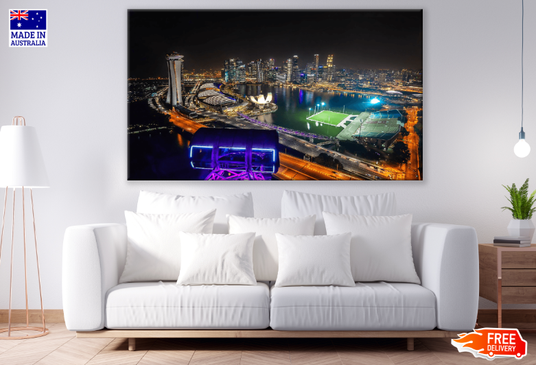 Singapore Flyer City View Print 100% Australian Made
