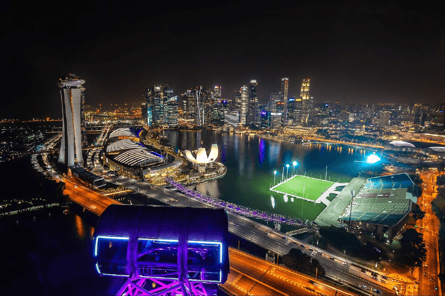 Singapore Flyer City View Print 100% Australian Made