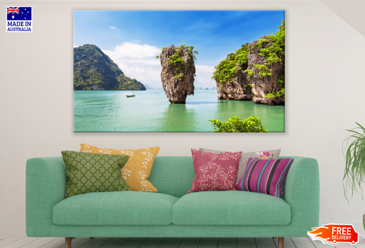 Rock & Mountain Sea View Print 100% Australian Made