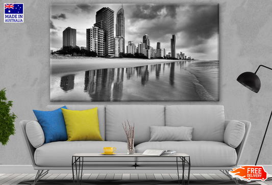 Cityscape View B&W Photograph Print 100% Australian Made