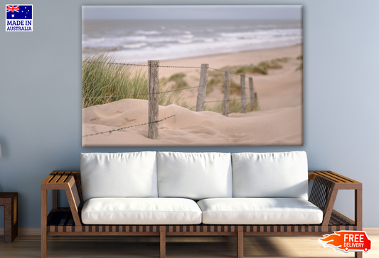 Sand Path to Beach with Fence Photograph Print 100% Australian Made