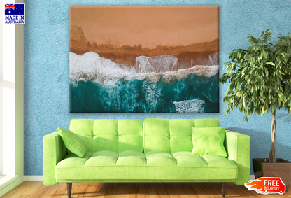 Stunning Sea Aerial View Photograph Print 100% Australian Made
