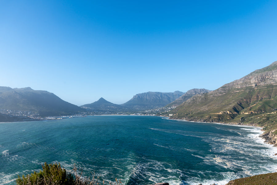 Hout Bay Beach Cape Town Aerial View Photograph Print 100% Australian Made