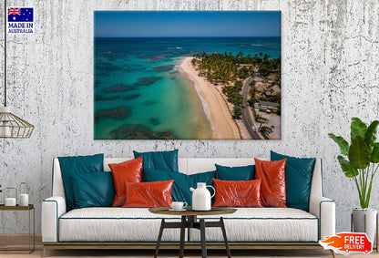 Portillo Beach Aerial View Photograph Print 100% Australian Made