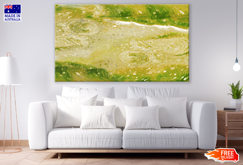 Green Abstract Design Print 100% Australian Made