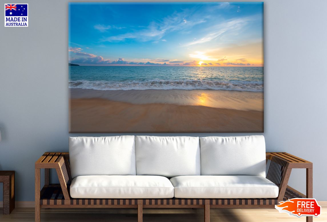 Sunset Beach Scenery Photograph Print 100% Australian Made