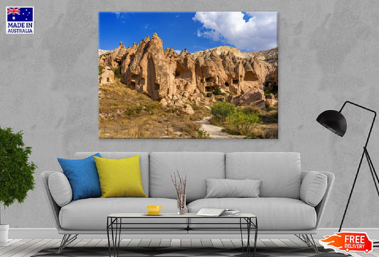 Cave Town & Zelve Valley Photograph Turkey Print 100% Australian Made