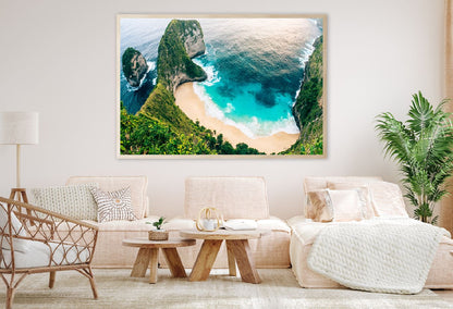 Cliff & Gold Beach Aerial View Photograph Home Decor Premium Quality Poster Print Choose Your Sizes