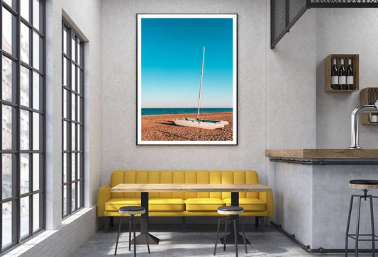 Catamarans Near Sandy Beach View Photograph Home Decor Premium Quality Poster Print Choose Your Sizes