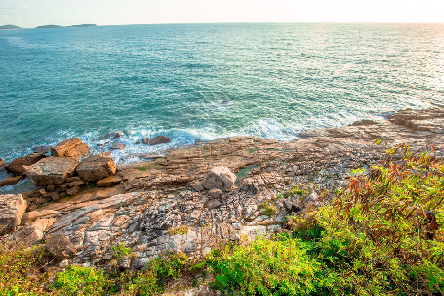 Sea Waves on Rocks View Photograph Print 100% Australian Made