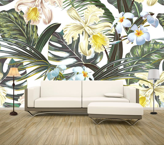 Wallpaper Murals Peel and Stick Removable Floral Art High Quality