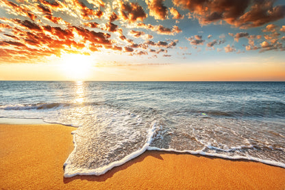 Brilliant Ocean Beach Sunrise View Photograph Print 100% Australian Made