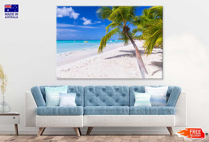 Palm Trees on Saona Island Sea View Photograph Print 100% Australian Made