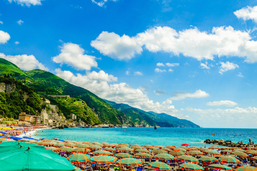 Monterosso al Mare Beach Liguria Italy Print 100% Australian Made