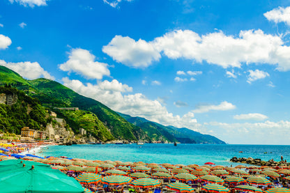 Monterosso al Mare Beach Liguria Italy Print 100% Australian Made