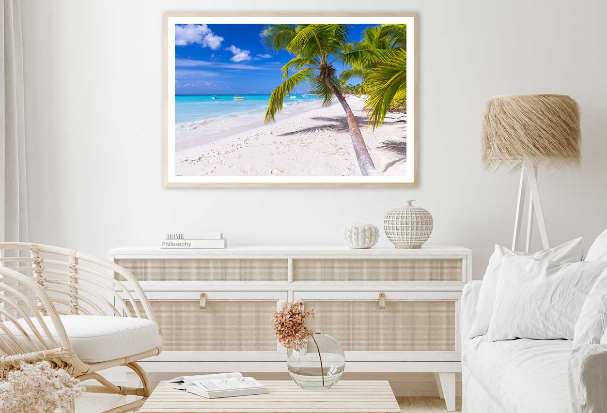 Palm Trees on Saona Island Sea Photograph Home Decor Premium Quality Poster Print Choose Your Sizes