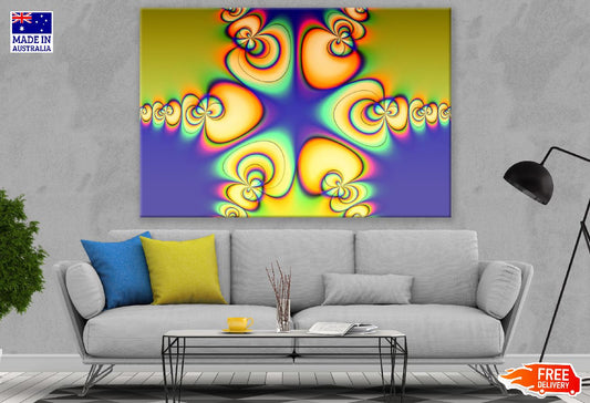 Fractal Magical Colors Abstract Design Print 100% Australian Made