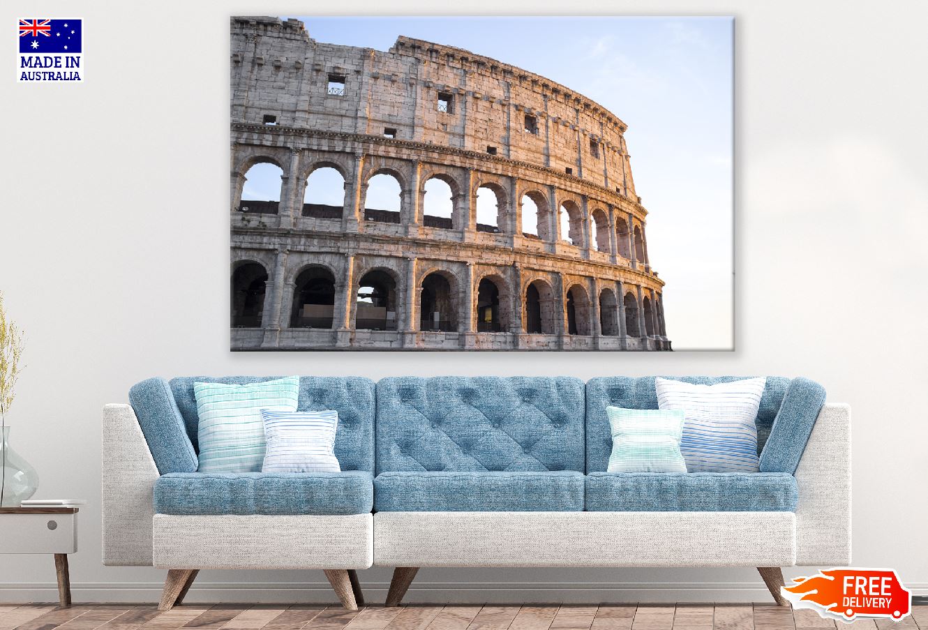 Colosseum Closeup View Photograph Rome, Italy Print 100% Australian Made