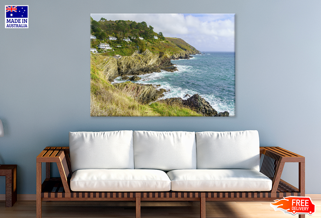 Nature Mountain & Sea Sky View Photograph Print 100% Australian Made
