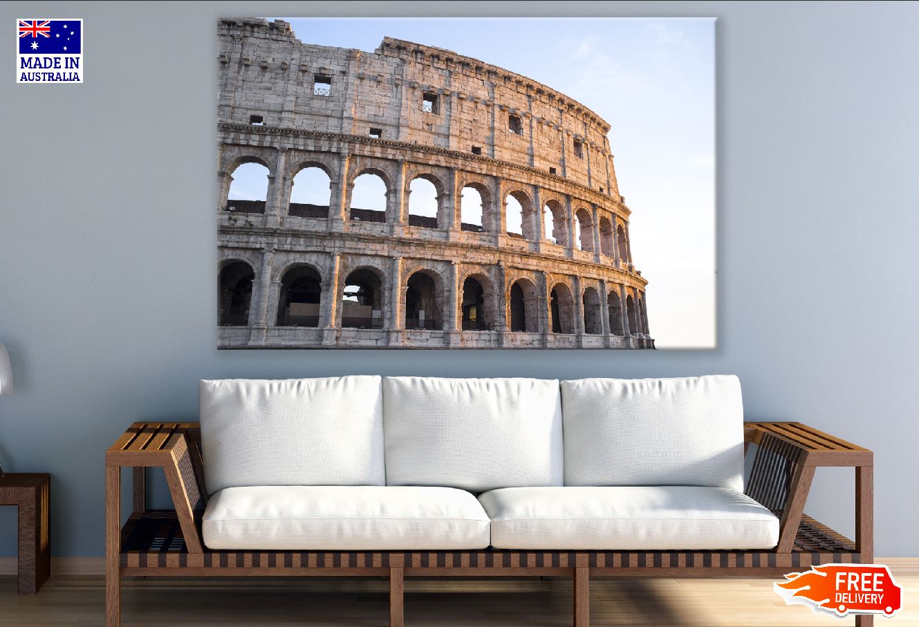 Colosseum Closeup View Photograph Rome, Italy Print 100% Australian Made