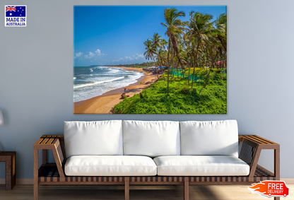 Palm Trees & Sea Sky View Photograph Print 100% Australian Made