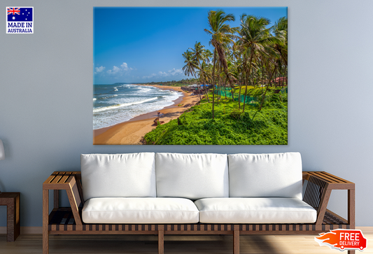 Palm Trees & Sea Sky View Photograph Print 100% Australian Made