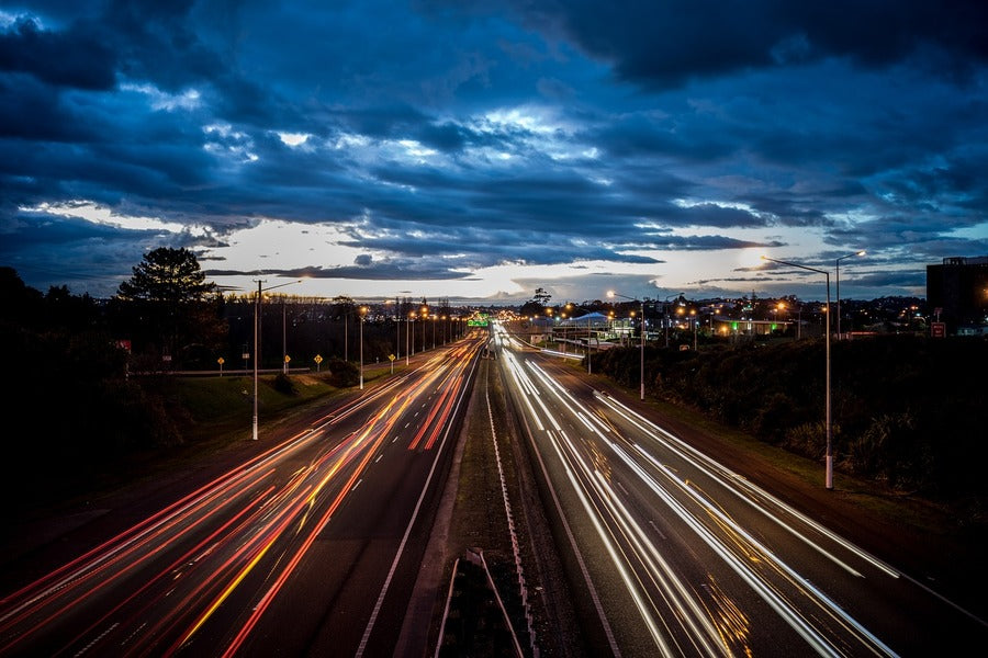 Long Exposure Motorway Photograph Print 100% Australian Made