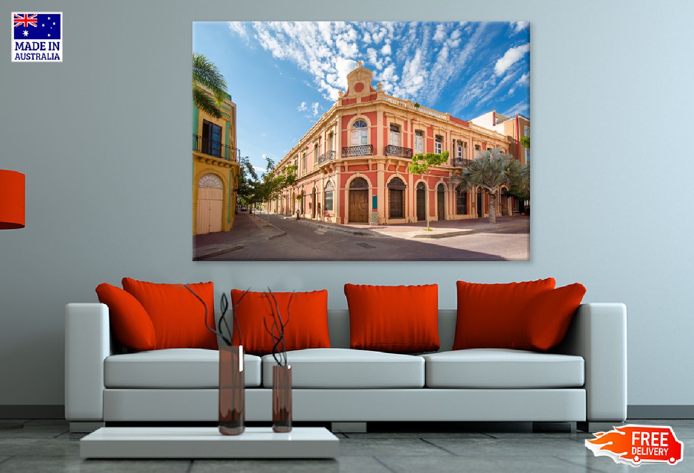 Mazatlan Colorful Old City Center Photograph Print 100% Australian Made