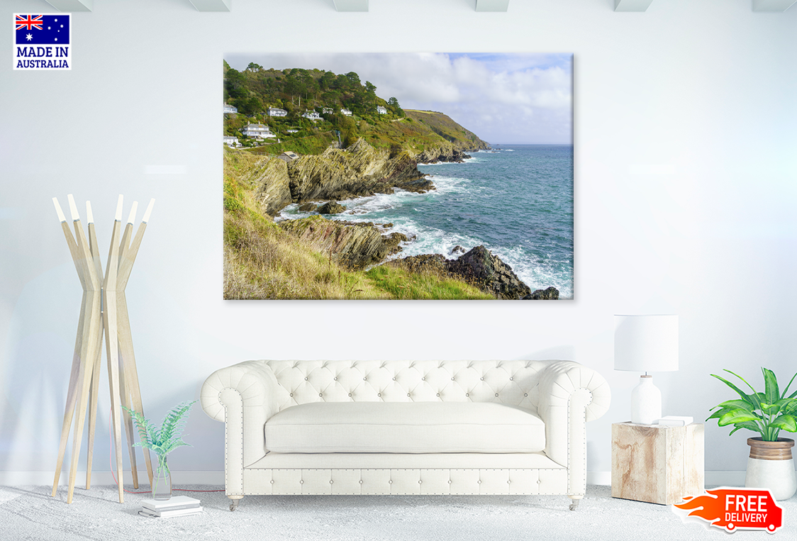 Nature Mountain & Sea Sky View Photograph Print 100% Australian Made