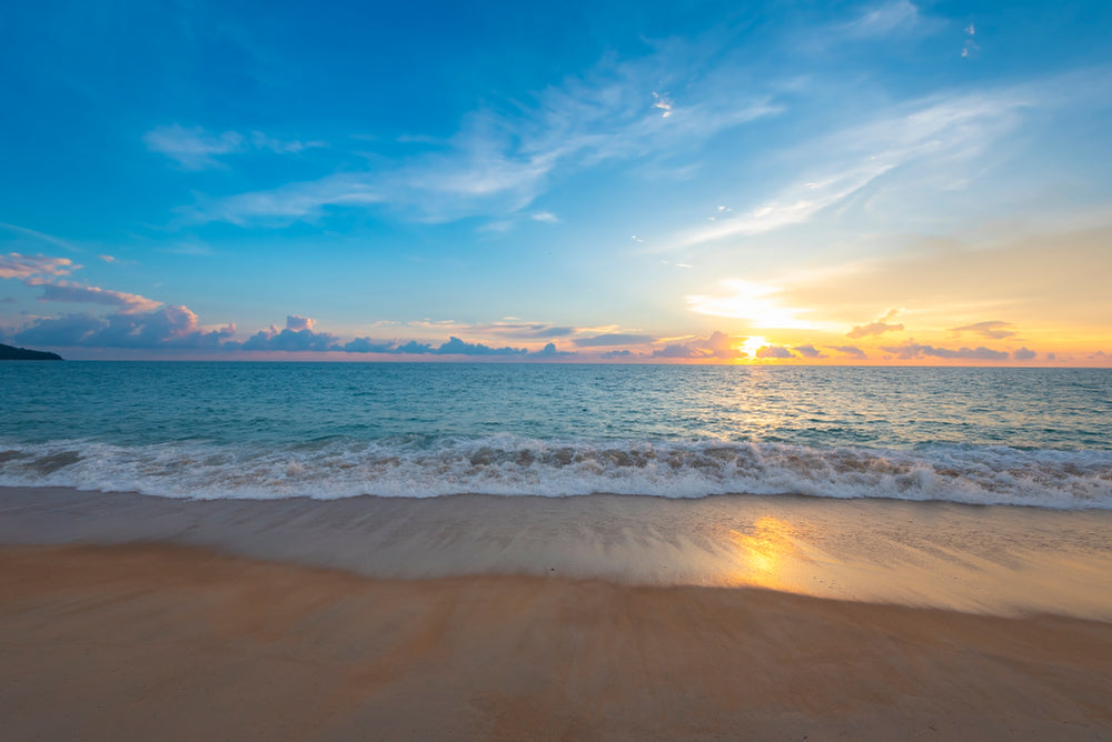 Sea Sunset Scenery Photograph Home Decor Premium Quality Poster Print Choose Your Sizes