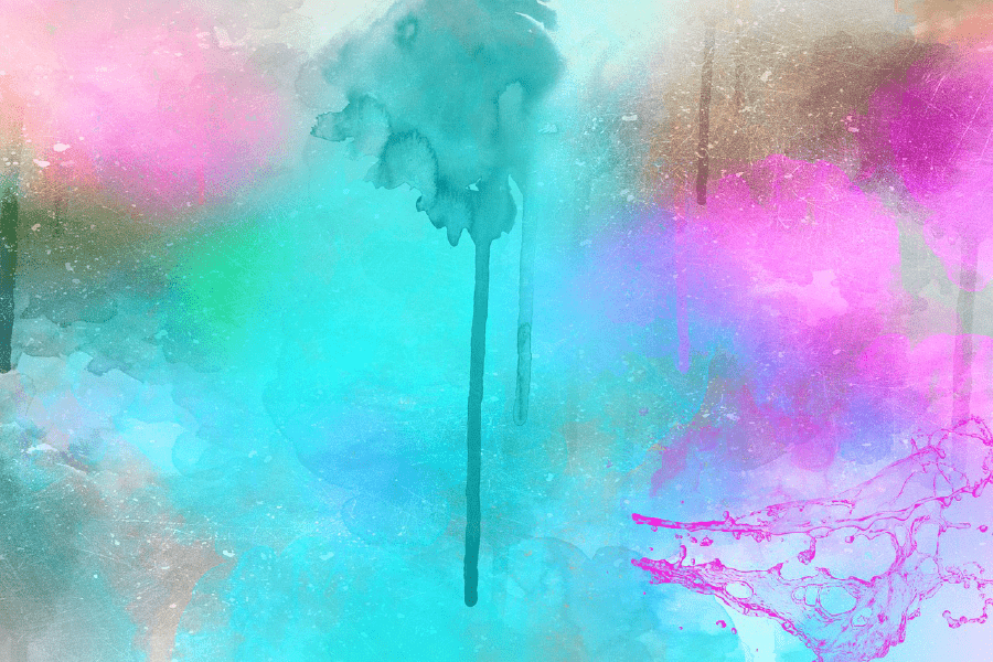 Green Pink & Blue Abstract Design Print 100% Australian Made