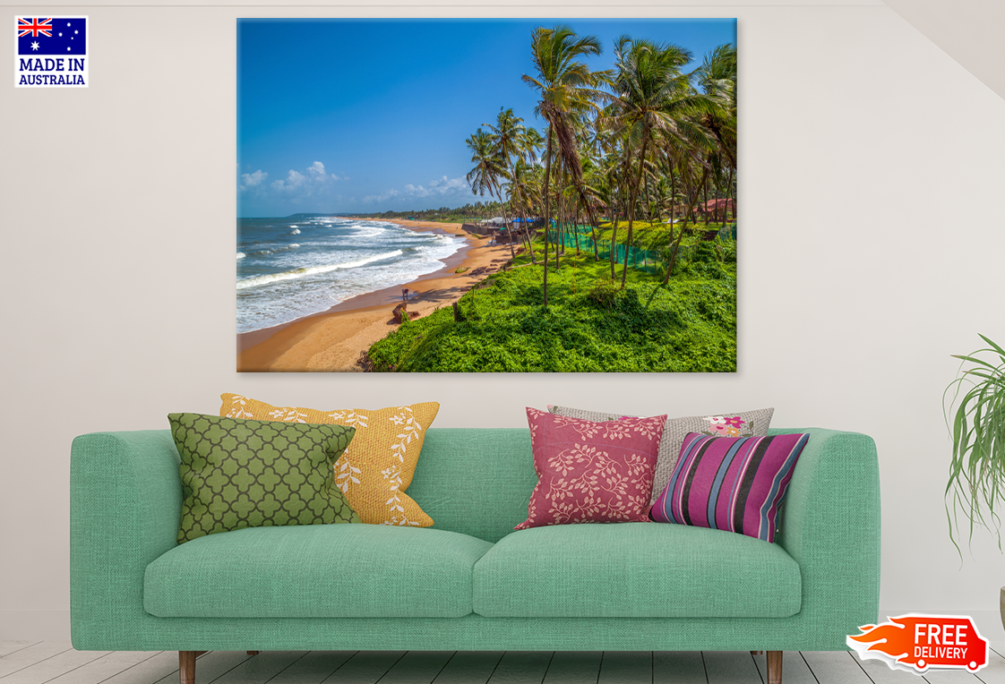 Palm Trees & Sea Sky View Photograph Print 100% Australian Made