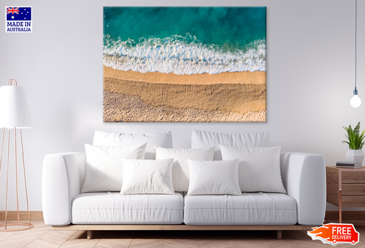 Sea Shore & Sea Aerial View Photograph Print 100% Australian Made