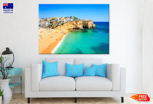 Beach View Carvoeiro, Portugal Photograph Print 100% Australian Made