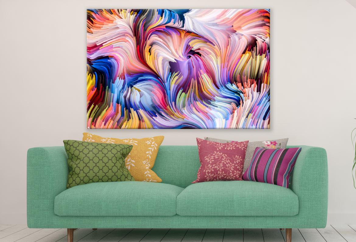 Abstract Colourful Fractal Art Painting Print 100% Australian Made