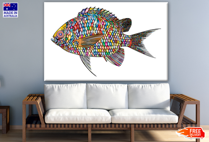 Colourful Fish Art Print 100% Australian Made