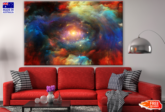 Colourful Abstract Cloud Design Print 100% Australian Made