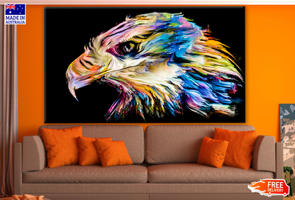 Colourful Eagle Portrait Abstract Design Print 100% Australian Made