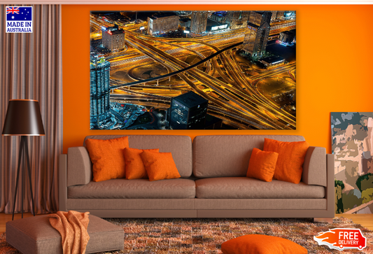 Dubai Cityscape Aerial View Print 100% Australian Made