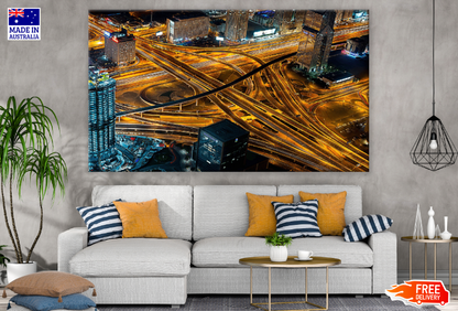 Dubai Cityscape Aerial View Print 100% Australian Made