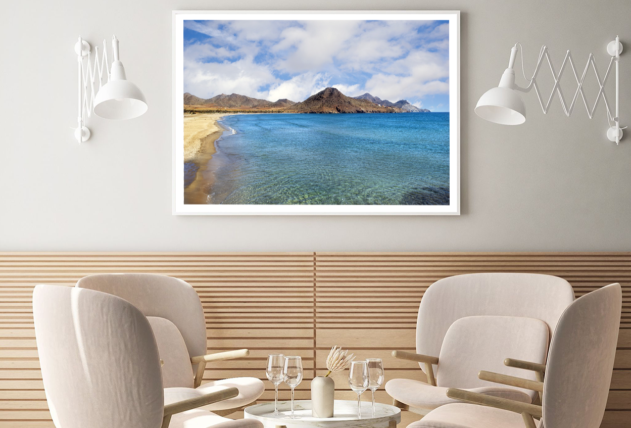 Sea & Mountain Sky View Photograph Home Decor Premium Quality Poster Print Choose Your Sizes