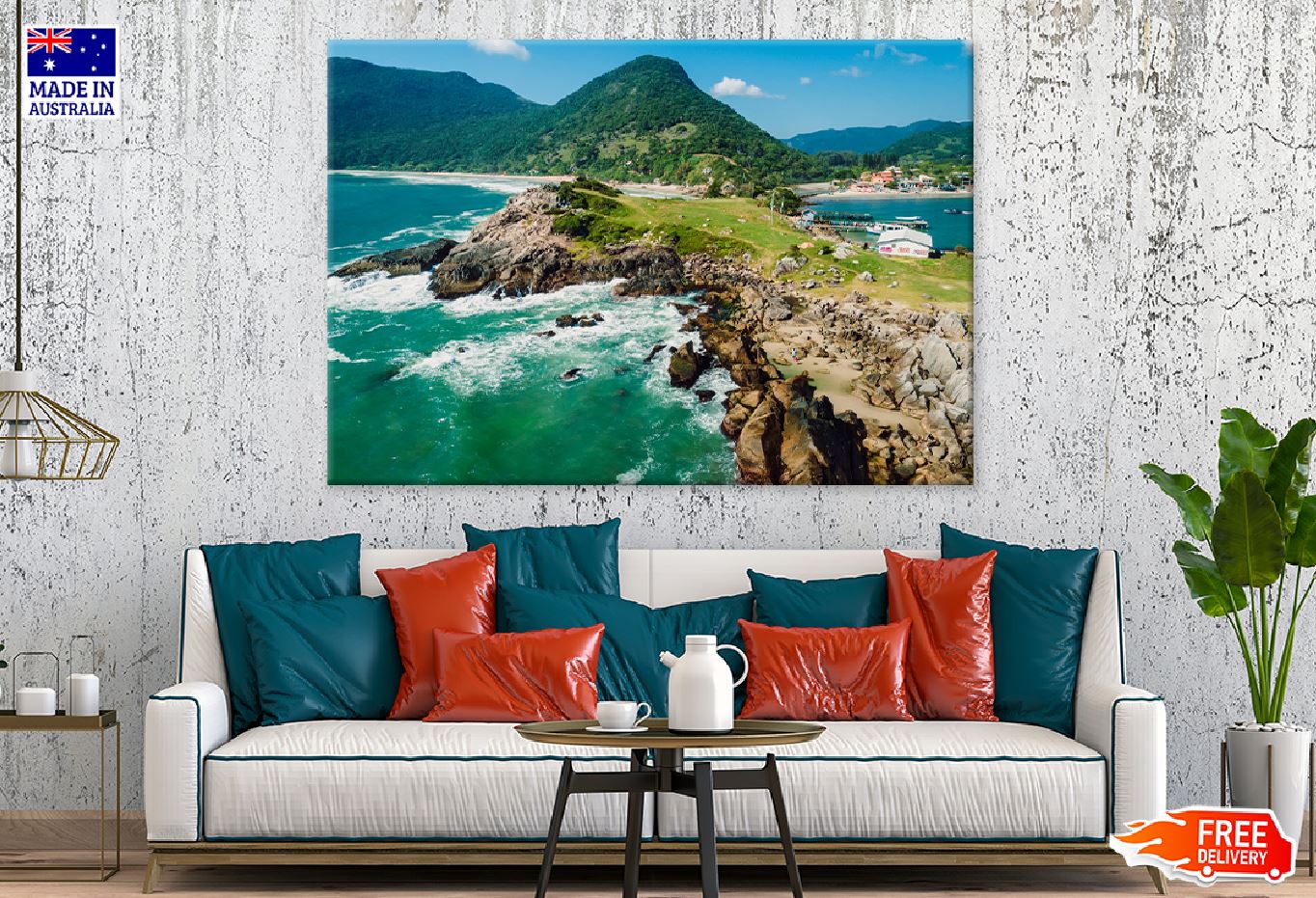 Florianopolis Beach View Photograph Brazil Print 100% Australian Made
