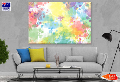 Colorful Paints Abstract Design Print 100% Australian Made