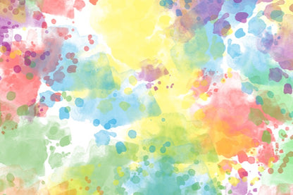 Colorful Paints Abstract Design Print 100% Australian Made