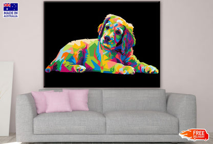 Abstract Dog Design Print 100% Australian Made