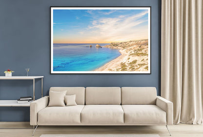 Aphrodite Sea & Blue Sky Photograph Cyprus Home Decor Premium Quality Poster Print Choose Your Sizes