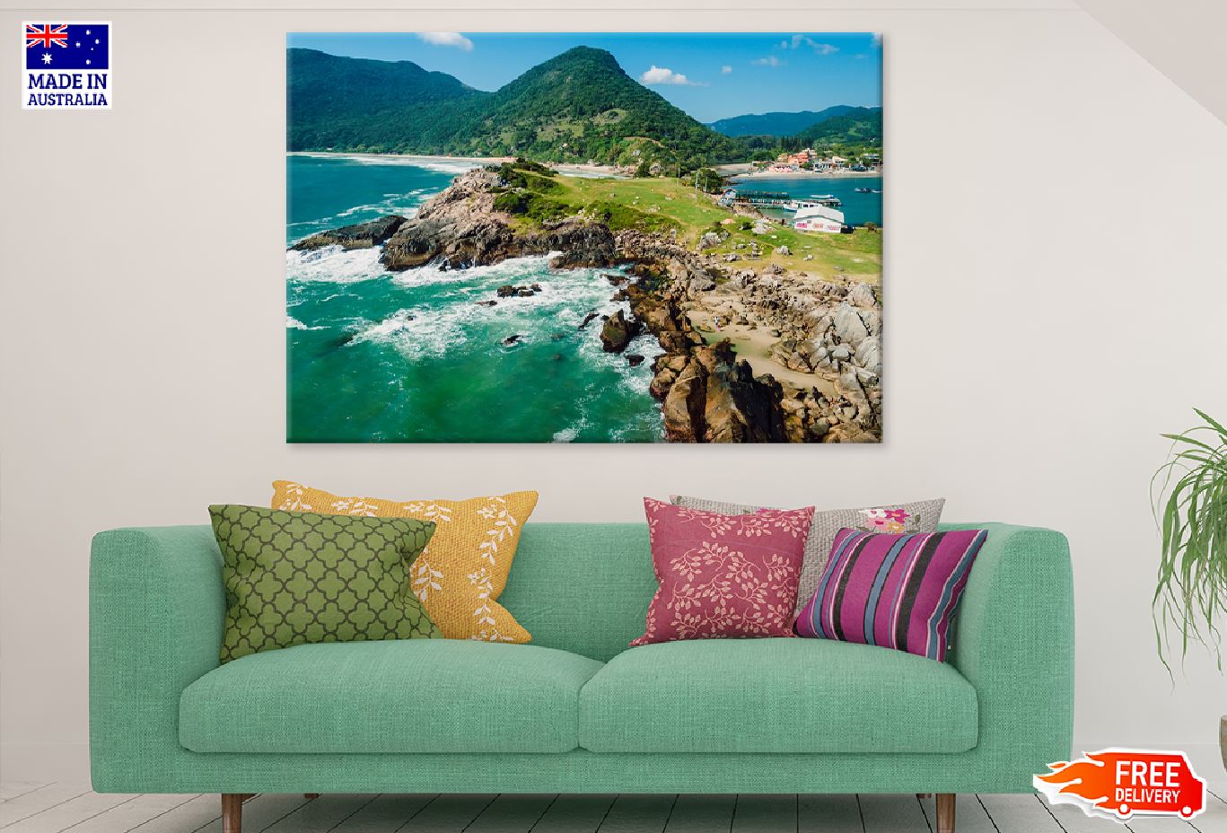 Florianopolis Beach View Photograph Brazil Print 100% Australian Made